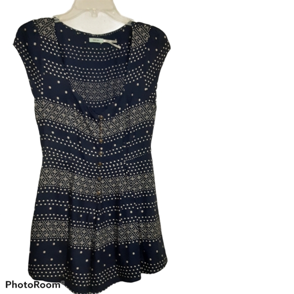 UO Kimichi Blue Ashley lace up romper size xs - Picture 2 of 7